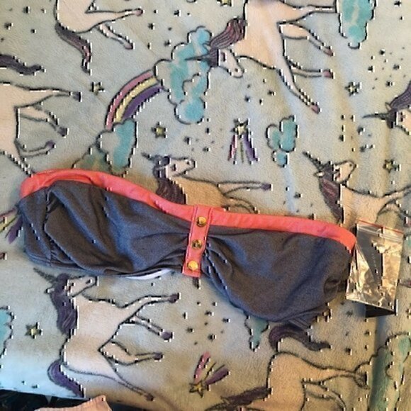 TOMMY HILFIGER Bandeau Bra Underwire Navy Bikini - Picture 2 of 6